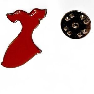 Red Dress Heart Awareness Lapel Hat
Pin Women American Heart
Association VTG